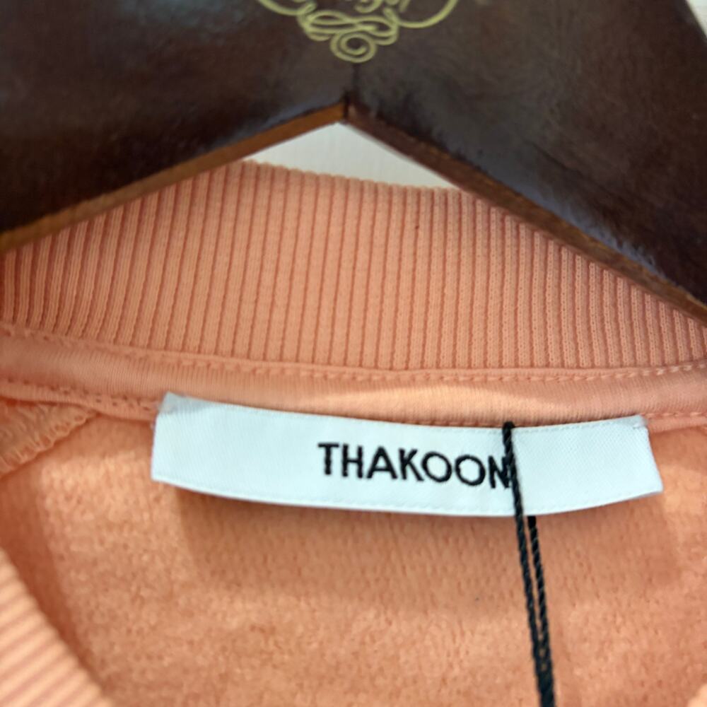 Thakoon Orange crewneck sweatshirt Size XS NWT - Picture 6 of 6